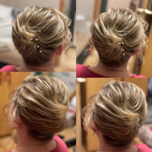 В этот раз она мама невесты, и красоту наводила в комплекте невеста + мама + подруга. 01