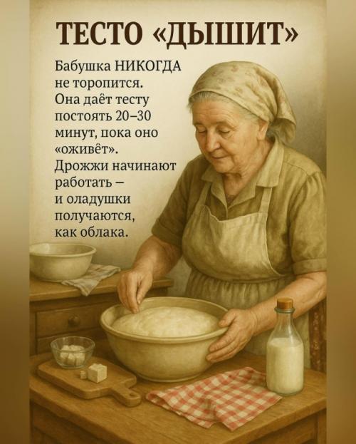 Почему у бабушки оладушки всегда вкуснее, чем у тебя? 01