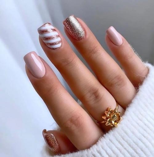 Красивые новогодние идеи для ваших ноготков. 02