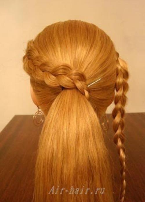 Пучок с плетением! 04