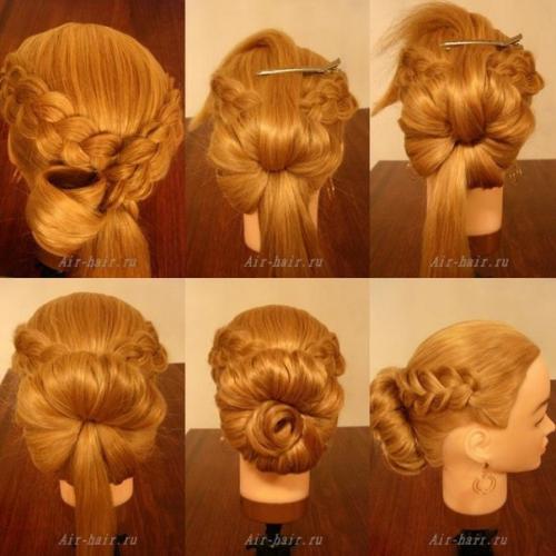 Пучок с плетением! 05