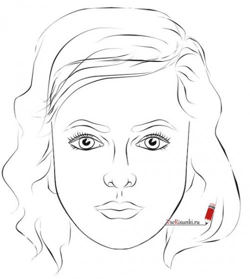 Мастер-класс, учимся пошагово рисовать портрет. 09
