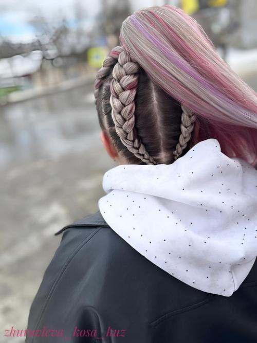 Брейды в хвост - была, есть и будет одной из самых топовых причёсок. 03