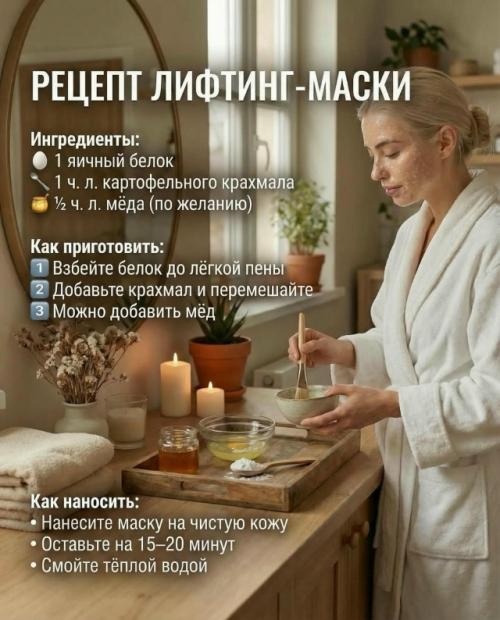 Хотите быстро освежить кожу и придать лицу более подтянутый вид? 01