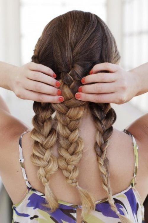 Мастер-класс: высокая прическа с плетением. 02