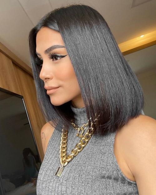 Модное каре - главный тренд сезона 2021-2022 женских стрижек. 05