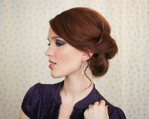 Простая прическа на вечер. 05