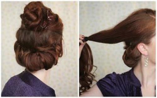 Простая прическа на вечер. 04