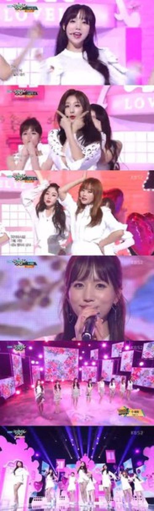 Healing.  Lovelyz, которые словно исцеляющий весенний бриз на сцене Music Bank. 01