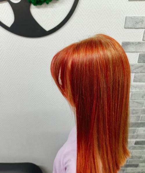 Цветное мелирование: тренды, техники и уход. 03