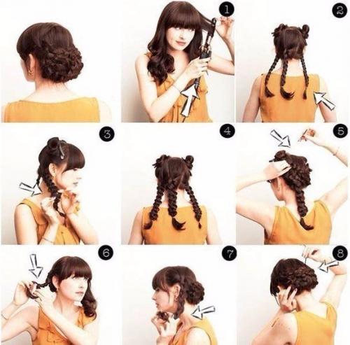 Лучшие уроки причесок на каждый день: 04