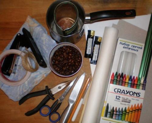 Двухслойная кофейная свеча. 01 Двухслойная кофейная свеча. 01