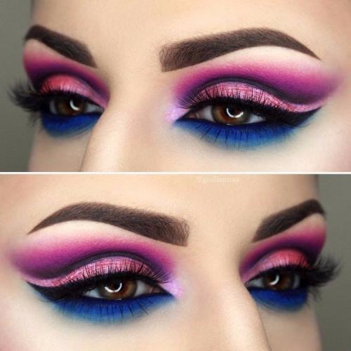 Идеи роскошного вечернего фешн - макияжа для любого цвета глаз. 03