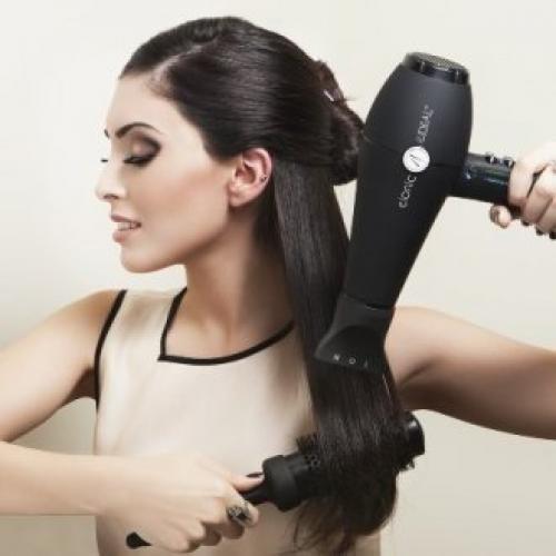 Укладка с помощью фена. 01