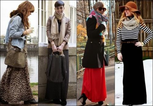 С чем носить юбки - макси осенью? 03 С чем носить юбки - макси осенью? 03