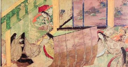 На куклах хина мы видим императрицу в дзунихитое, 12-слойном кимоно и в причёске из забраных сзади в хвост волос (1). 01