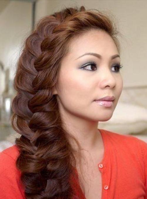 Как заплести себе косу на бок. 06 Как заплести себе косу на бок. 06