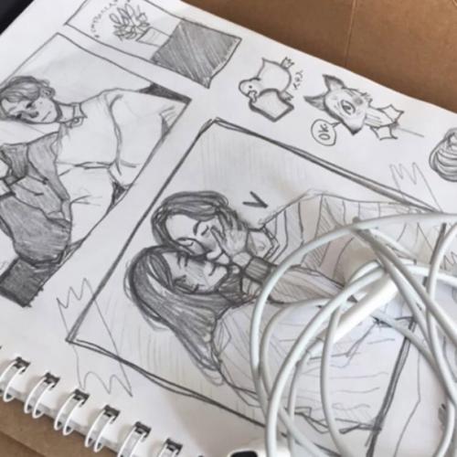 I Came to the Kitchen and saw a Beautiful Picture - you, Drawing Something That Seemed Familiar to me. 02