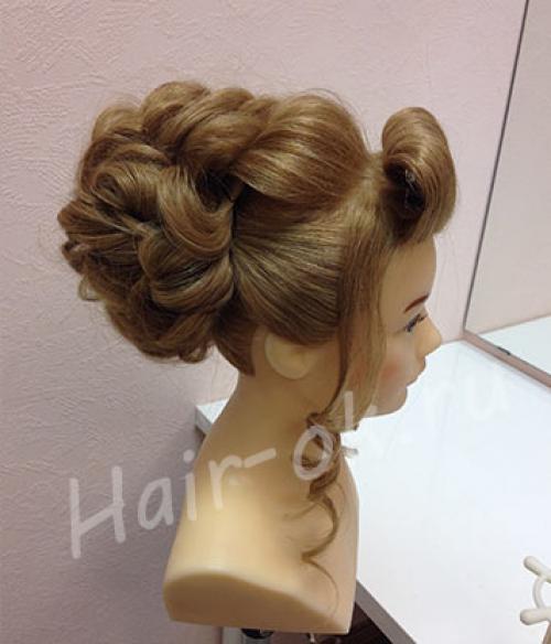 Вечерняя прическа своими руками. 08