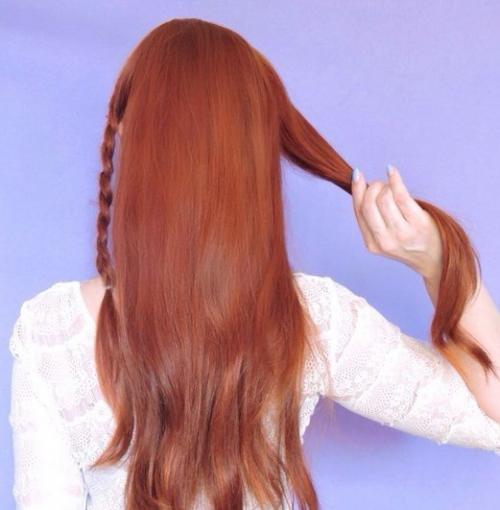 Красивая прическа на длинные волосы. 02