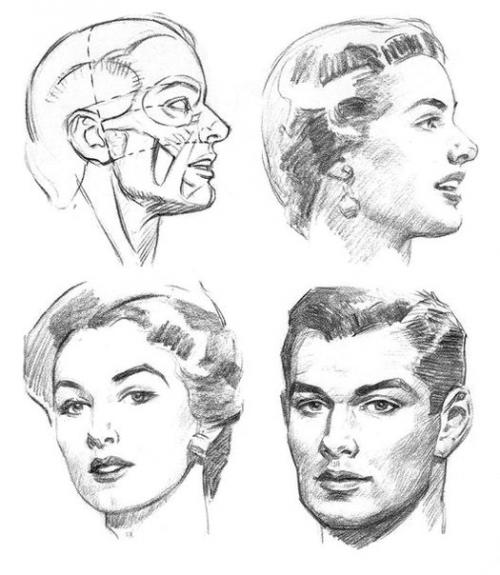 Рисование женских лиц. 02 Рисование женских лиц. 02