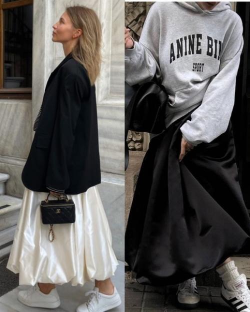 Юбка - баллон одна из самых популярных среди российских модниц в последнее время. 02