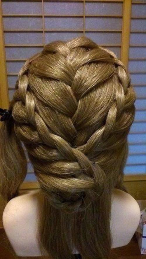 Прекрасная прическа?  Сохраняйте себе фото - урок? 05