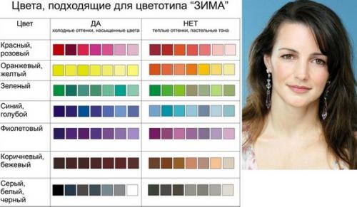 Зима - очень яркий цветотип. 07