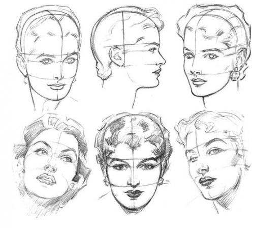 Рисование женских лиц. 03 Рисование женских лиц. 03