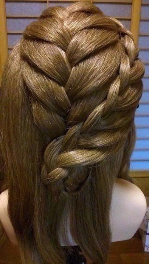 Прекрасная прическа?  Сохраняйте себе фото - урок? 04