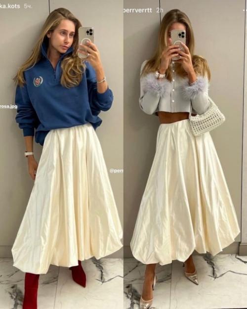 Юбка - баллон одна из самых популярных среди российских модниц в последнее время. 04