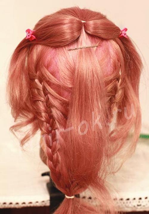 Красивая длинная коса с бантом? 04