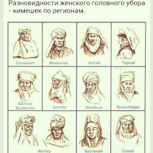 - Казахский традиционный женский головной убор. 08 - Казахский традиционный женский головной убор. 08