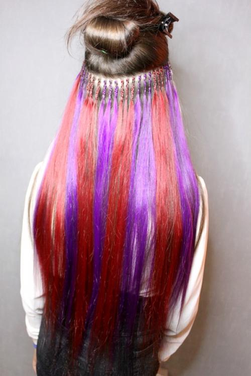 Афронаращивание цветного ряда для Даши. 02