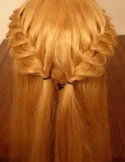 Ажурная прическа. Укладка из трех слоев состоит. 04