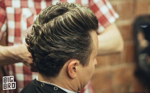 Мужские прически помпадур. Мужская стрижка "Помпадур".