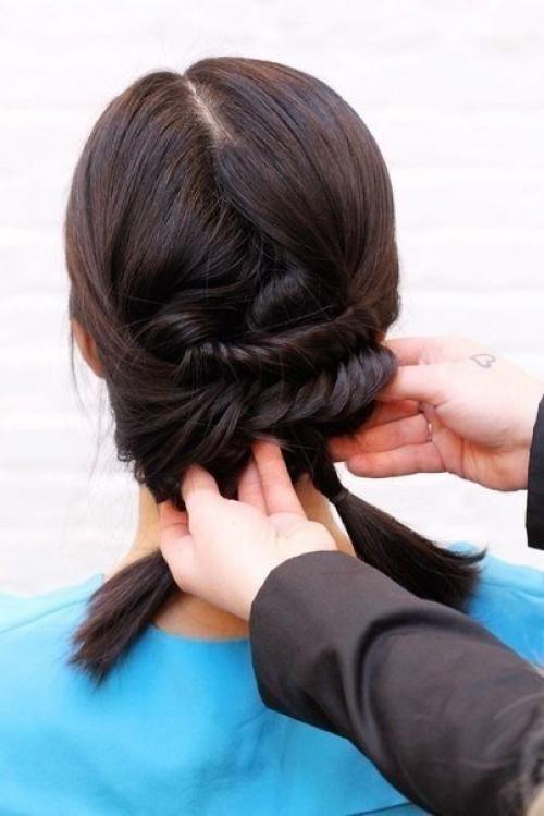 Пошаговый урок простой и красивой прически? 06