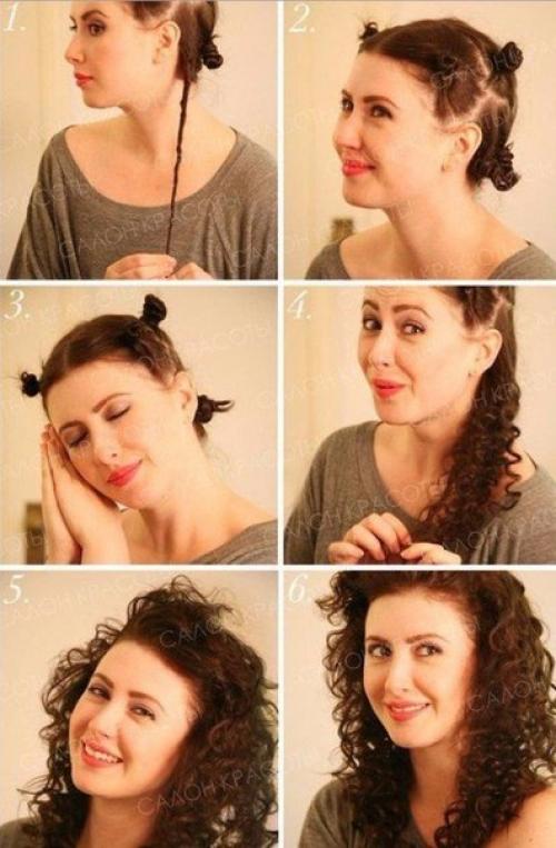 7 простых и быстрых способов сделать кудрявые локоны без вреда для волос. 06