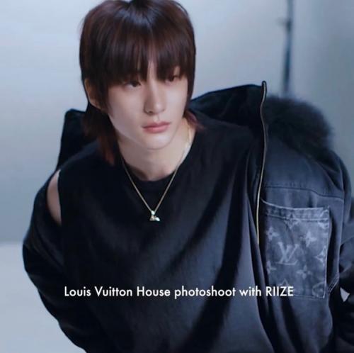 Theqoo Антон из Riize с маллетом для Louis Vuitton. 06
