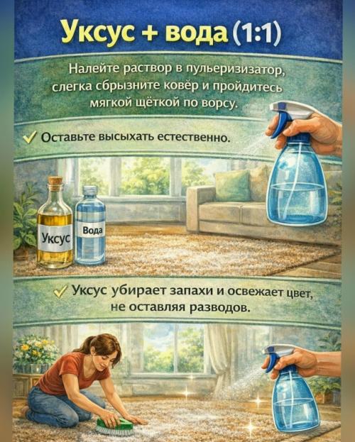 Ковёр быстро впитывает пыль и запахи - даже если выглядит чистым. 02