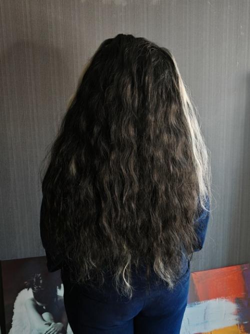 Наше до (фото 3 и 4), тут моё любимое, густющее, хоть и отросшнее, но каре. 01