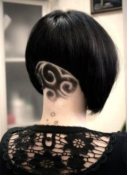 Скрытая красота: девушки выбривают узоры на затылке и это дико круто. 03