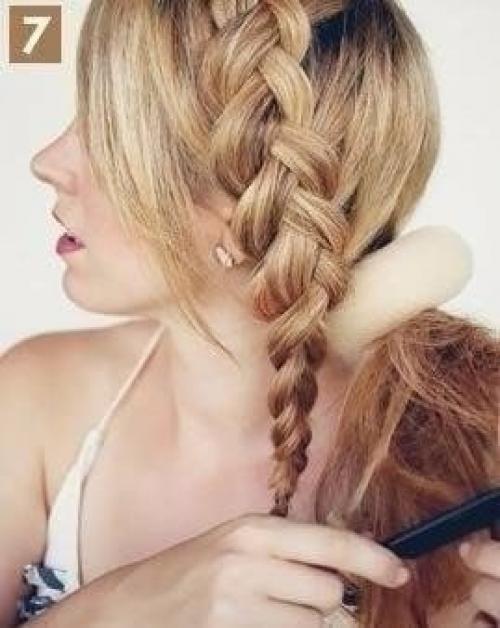 Оригинальная и красивая прическа. 07