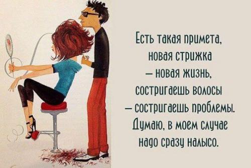 Женщина, как кошка, меняя прическу, меняет жизнь. 08