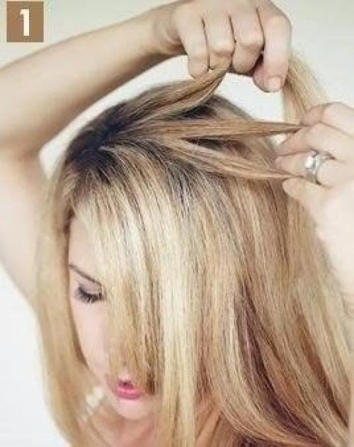 Оригинальная и красивая прическа. 01