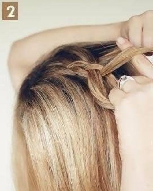 Оригинальная и красивая прическа. 02