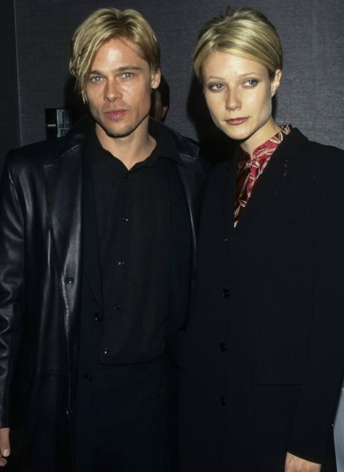 Брэд питт часто непроизвольно повторяет стиль своих партнерш. 03