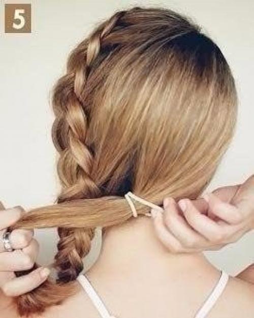 Оригинальная и красивая прическа. 08