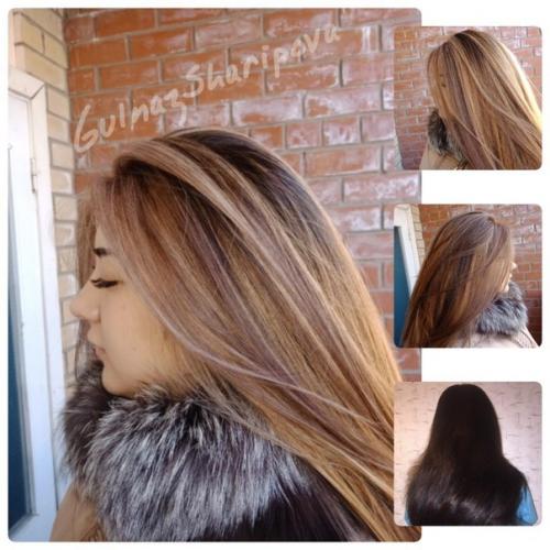 Милые девушки предлагаю вам модные окрашивания волос по очень низким? 06