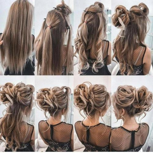 Пошаговые уроки вечерних причесок. 01